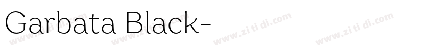 Garbata Black字体转换